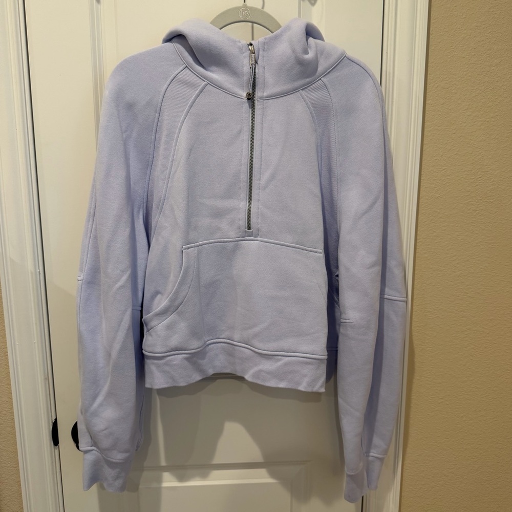 Lululemon Oversized Scuba Half Zip Hoodie Blissful Blue